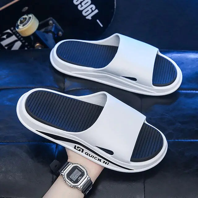 JOYWILL/Summer Men Slippers Outdoor Male Shoes Anti-slip