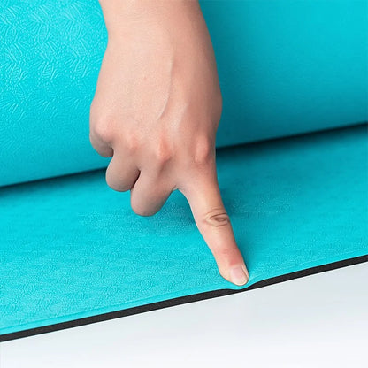 Non-Slip Yoga Mat With Position Line