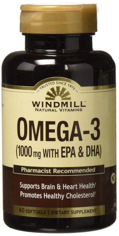 Omega 3 SFGL 1000MG WMILL/ Supplements Size: 60