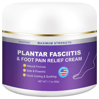 WHWSWB Plantar Fasciitis Relief Cream Heel Relief Cream for Heel Pain Plantar Fasciitis Heel Spurs - Natural Herbal Formula 1.7 OZ