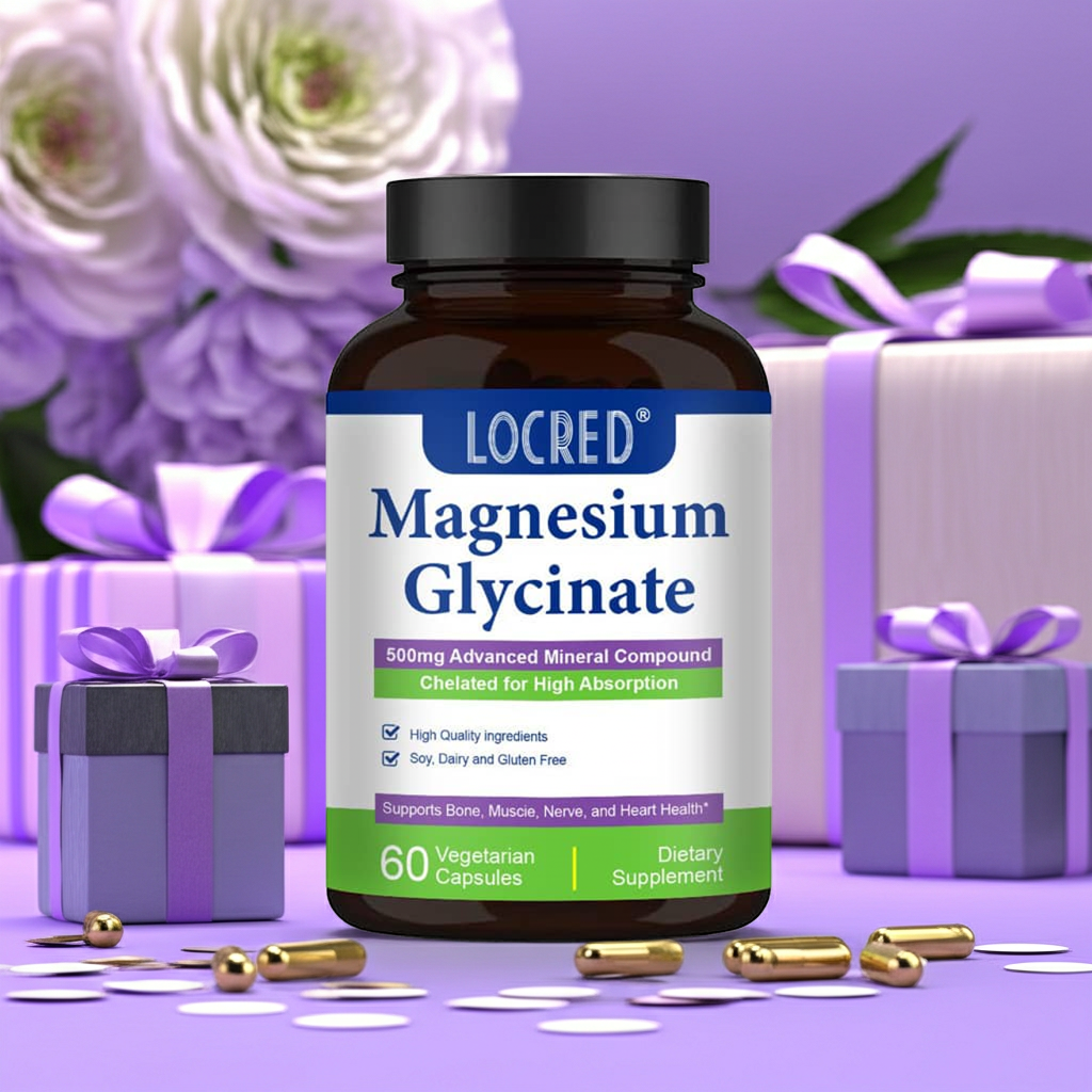 Cápsulas de glicinato de magnesio – Apoyo para el sueño, el estrés y los músculos