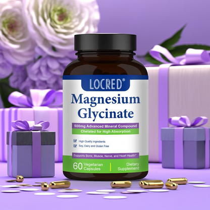 Cápsulas de glicinato de magnesio – Apoyo para el sueño, el estrés y los músculos